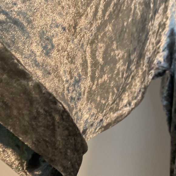 Crushed Velvet Kimono Duster Top.  Size L - Picture 3 of 5